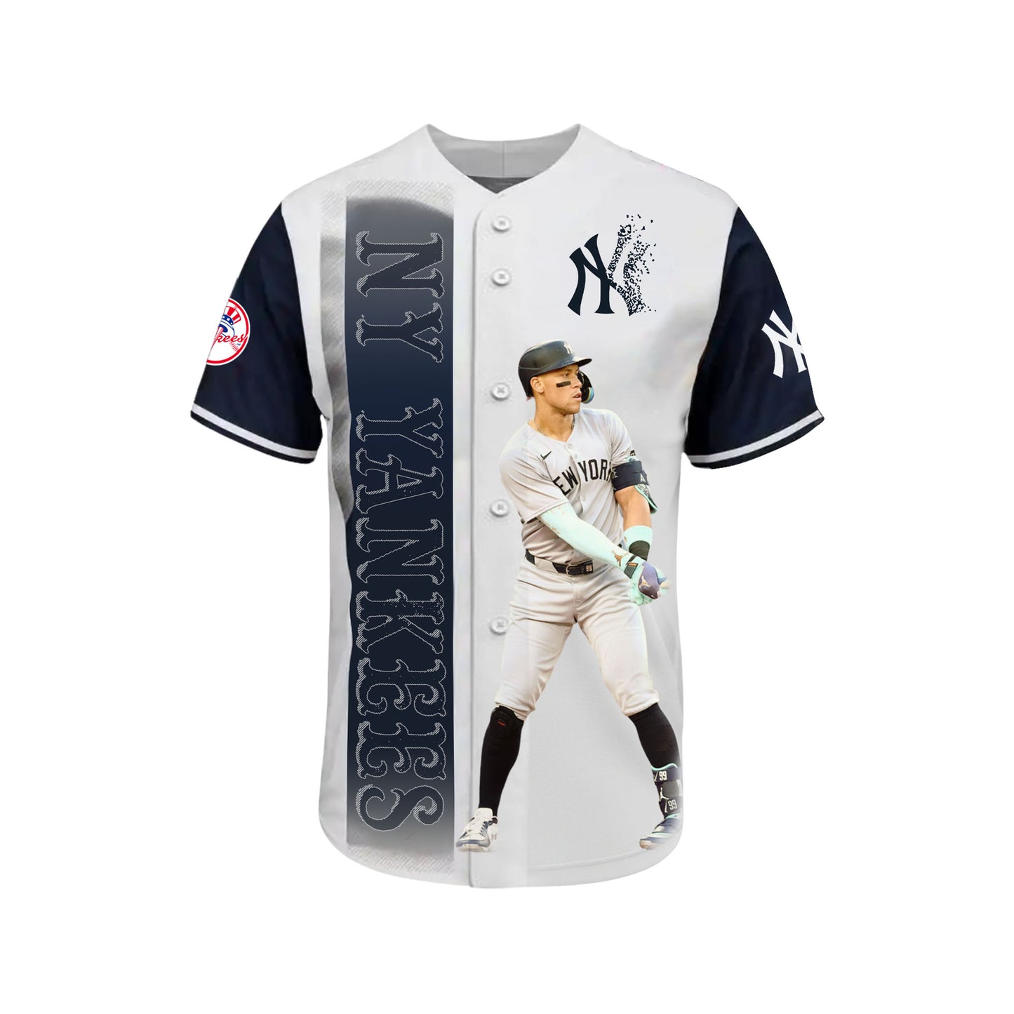 #99 Aaron Judge Yankees Baseball Team 2025 All Over Print Baseball Jersey