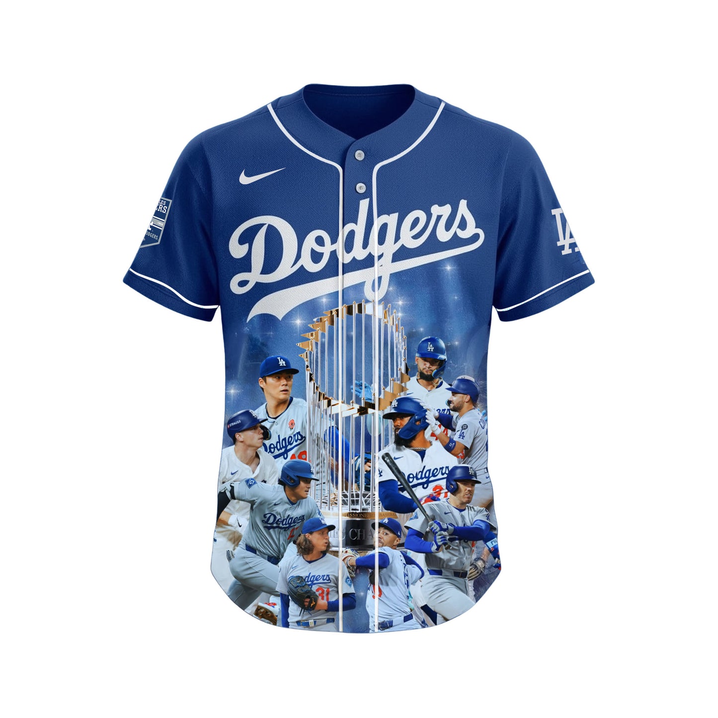 We Love LA Baseball Dodgers Team 2025 All Over Print Baseball Jersey