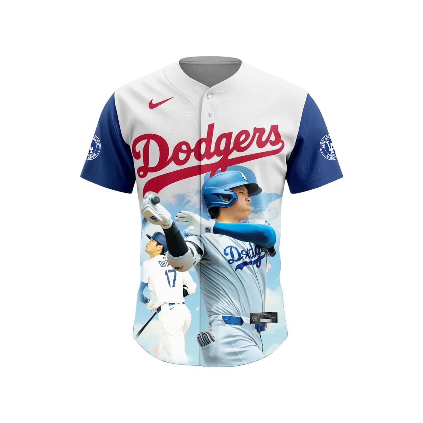 #17 Shohei Ohtani Dodgers Baseball Team 2025 All Over Print Baseball Jersey