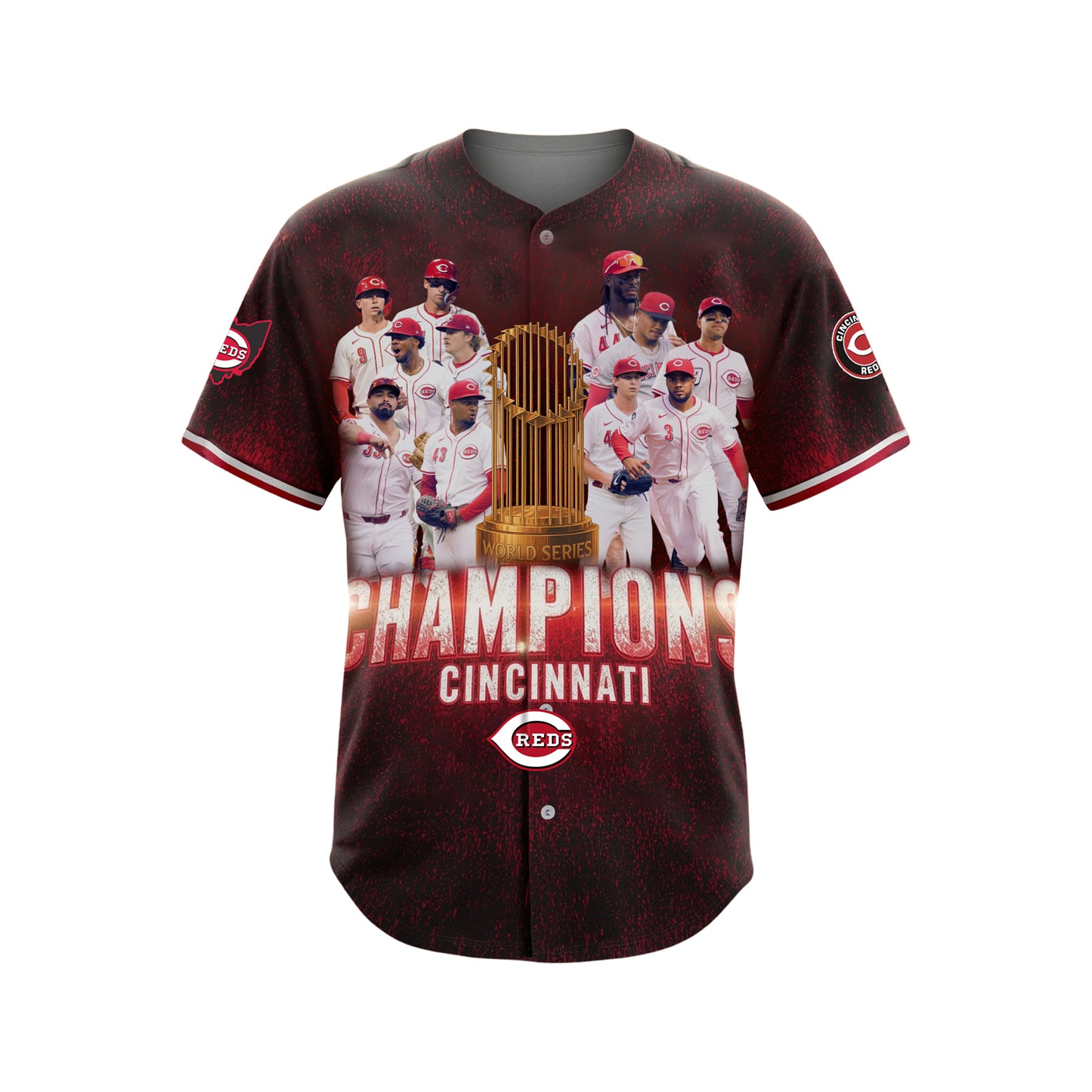 NL Reds Baseball Cincinnati Team 2025 All Over Print Baseball Jersey