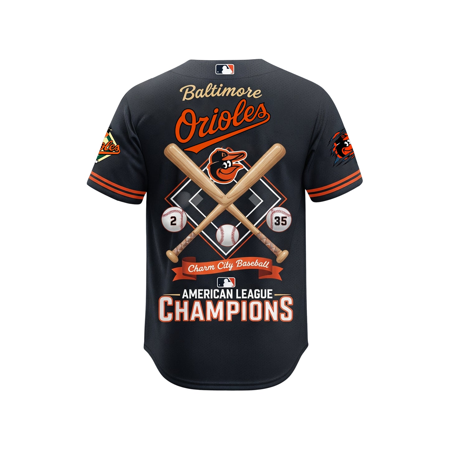 #35 Adley Rutschman & #2 Gunnar Henderson Orioles Baseball Baltimore Team 2025 All Over Print Baseball Jersey