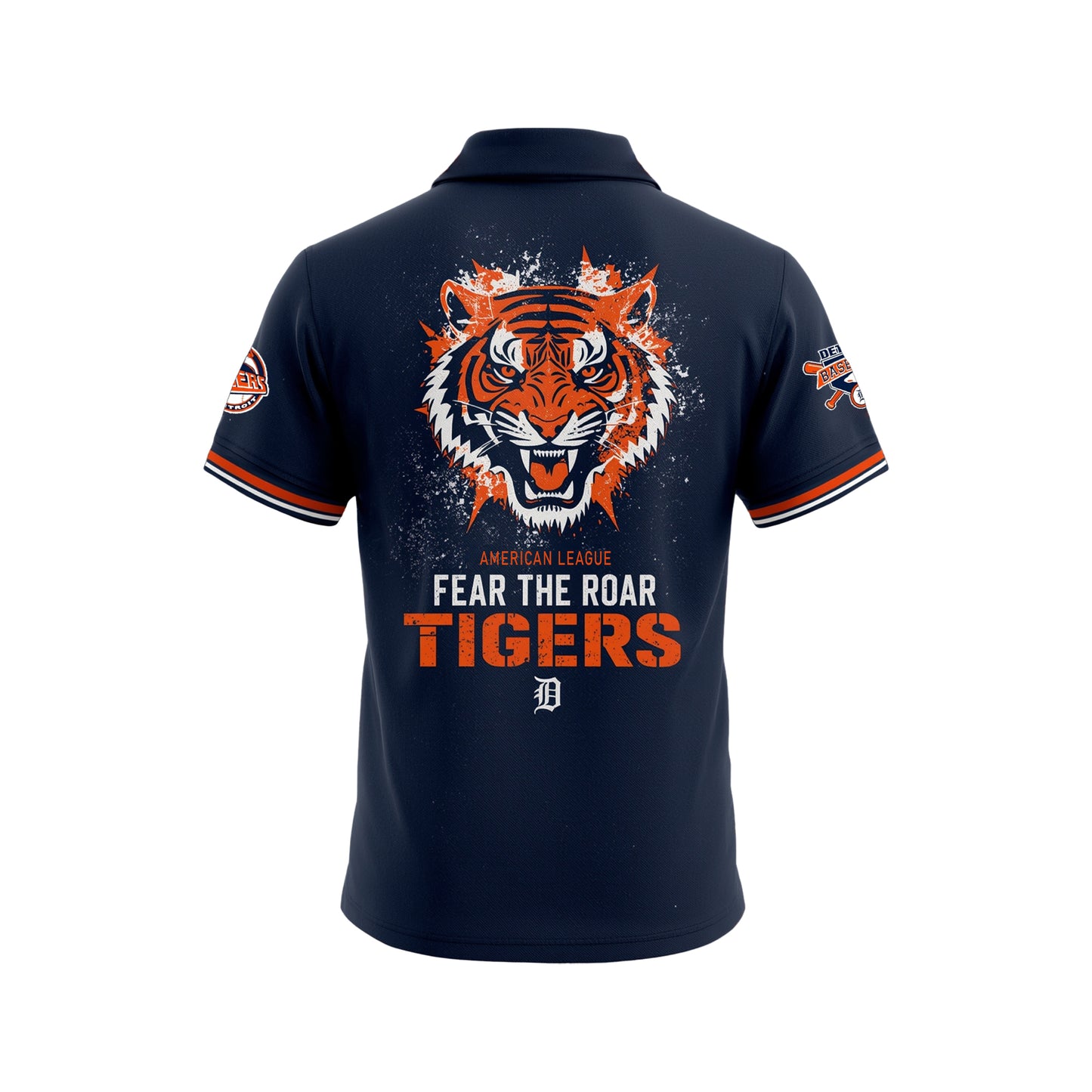 Fear The Roar Tigers 2025 Season Champions Team Detroit Baseball Team 3D Polo Shirt