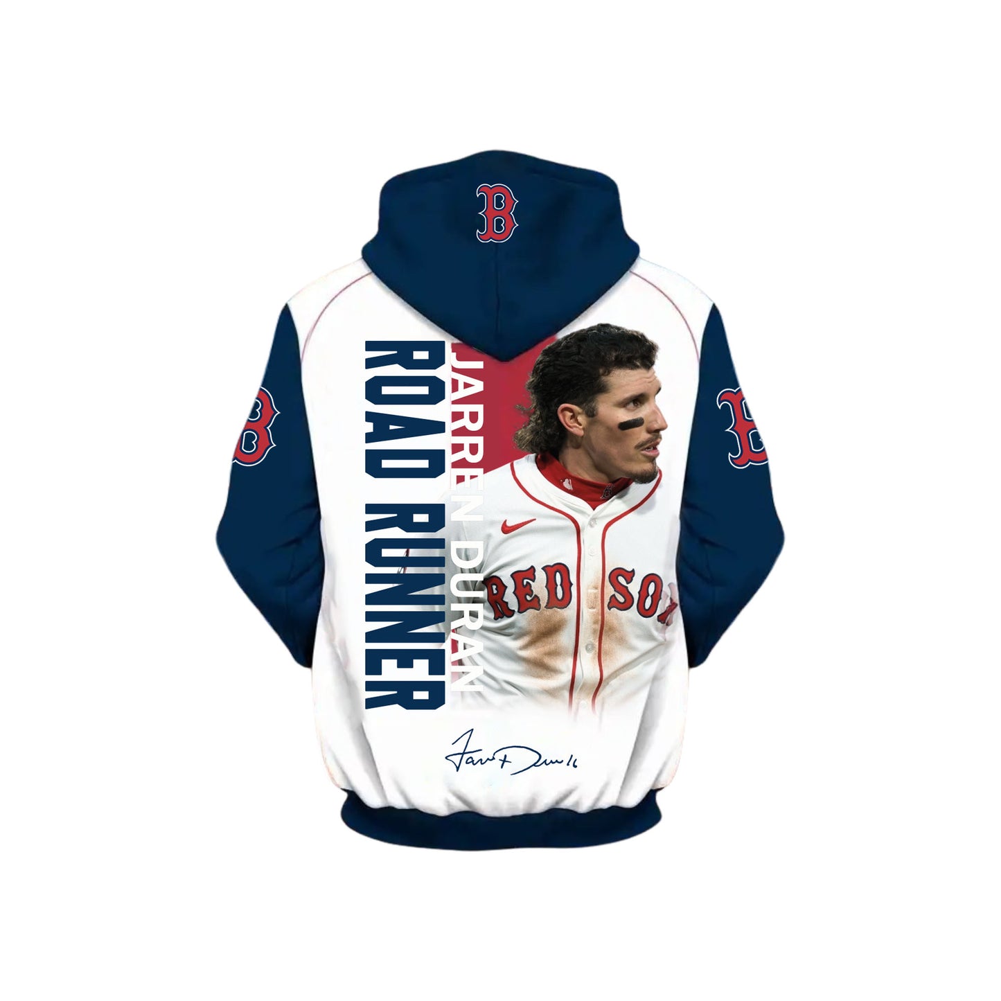 #16 Jarren Duran Boston Baseball Team 2025 All Over Print Hoodie