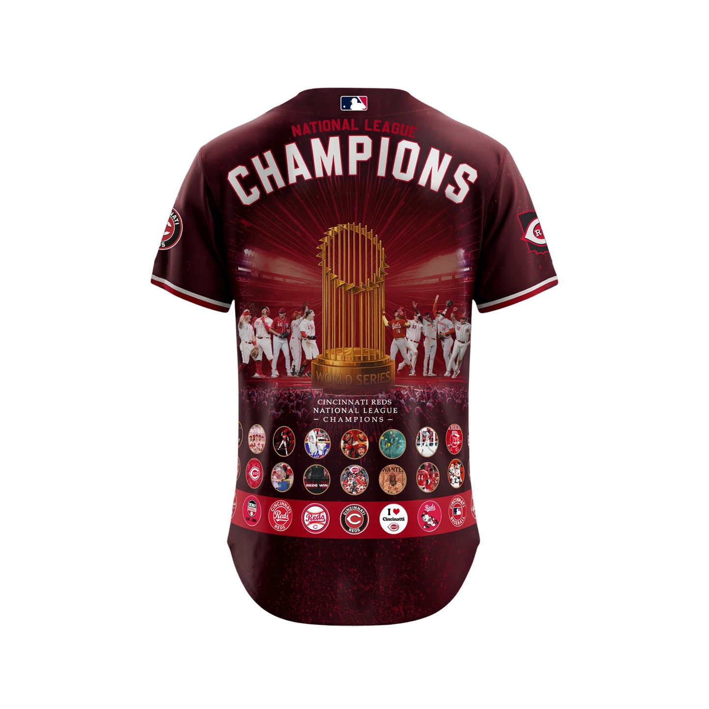 NL Reds Baseball Cincinnati Team 2025 All Over Print Baseball Jersey
