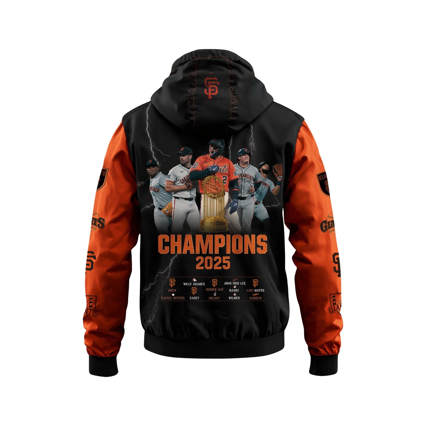 Nothing Like It Giants Team San Francisco Baseball All Over Print Windbreaker Jacket