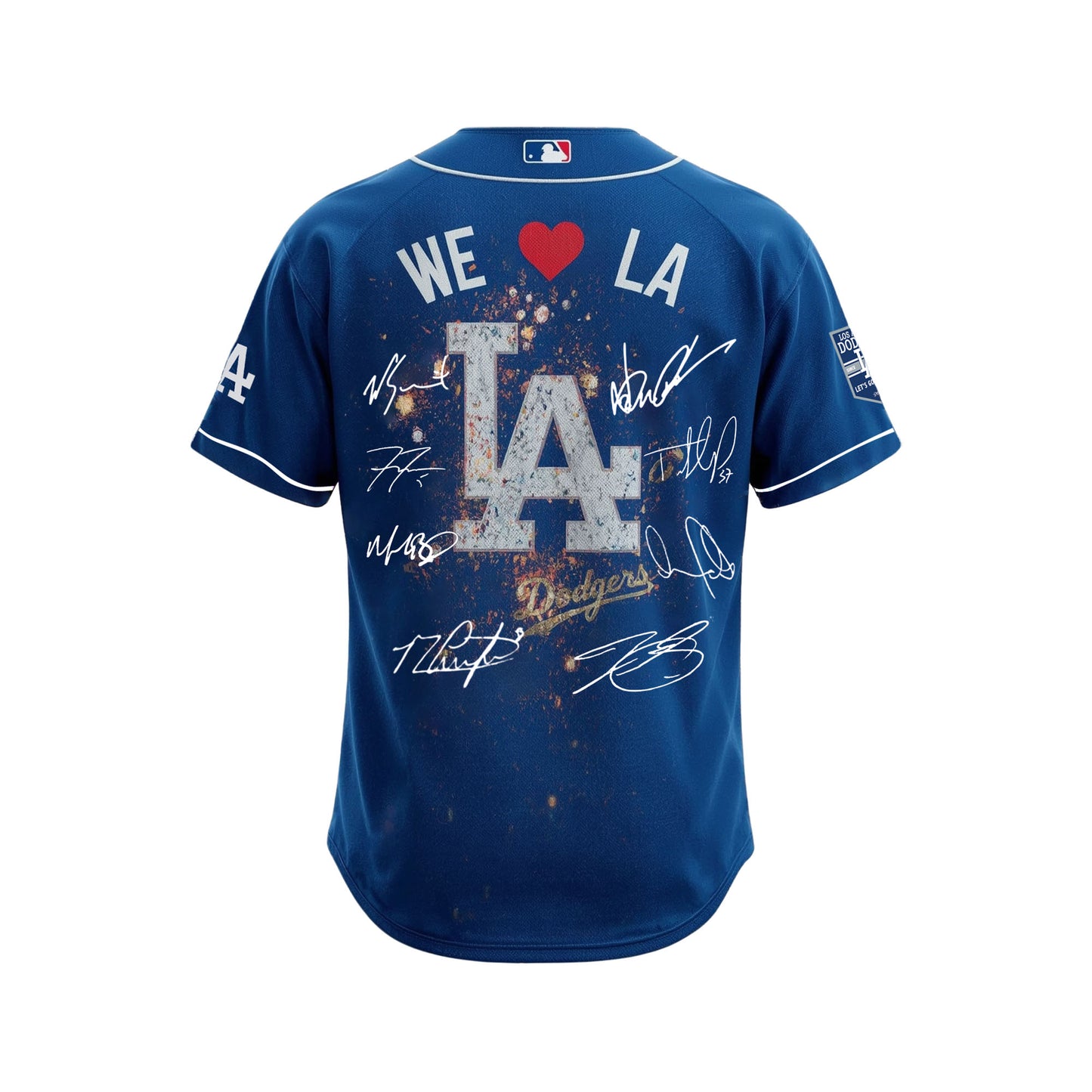 We Love LA Baseball Dodgers Team 2025 All Over Print Baseball Jersey