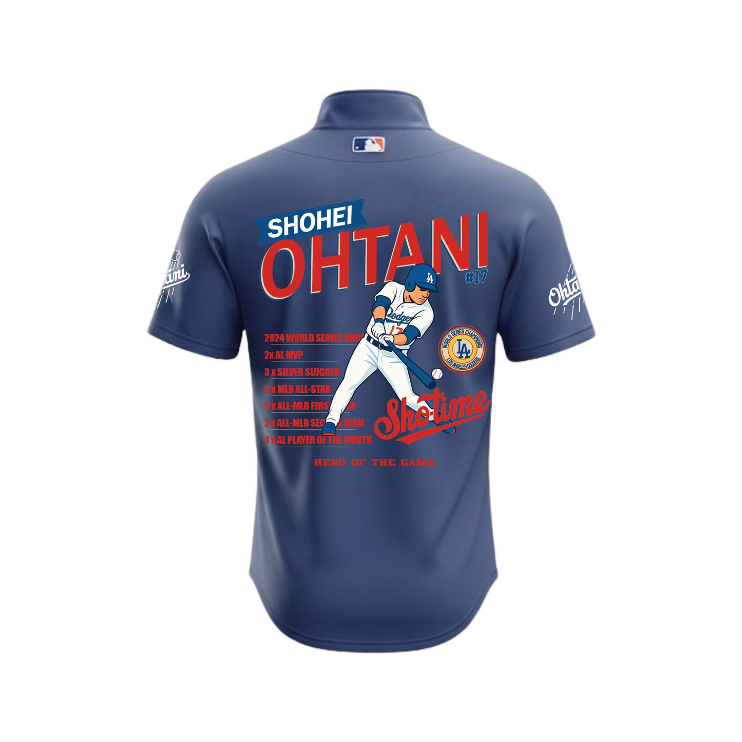 #17 Shohei Ohtani Hero Of The Game Dodgers Baseball Team 2025 All Over Print Quarter Zip Jersey