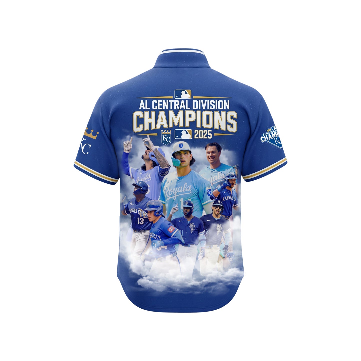 AL Division KC Royals October Ready Baseball Team 2025 All Over Print Quarter Zip Jersey