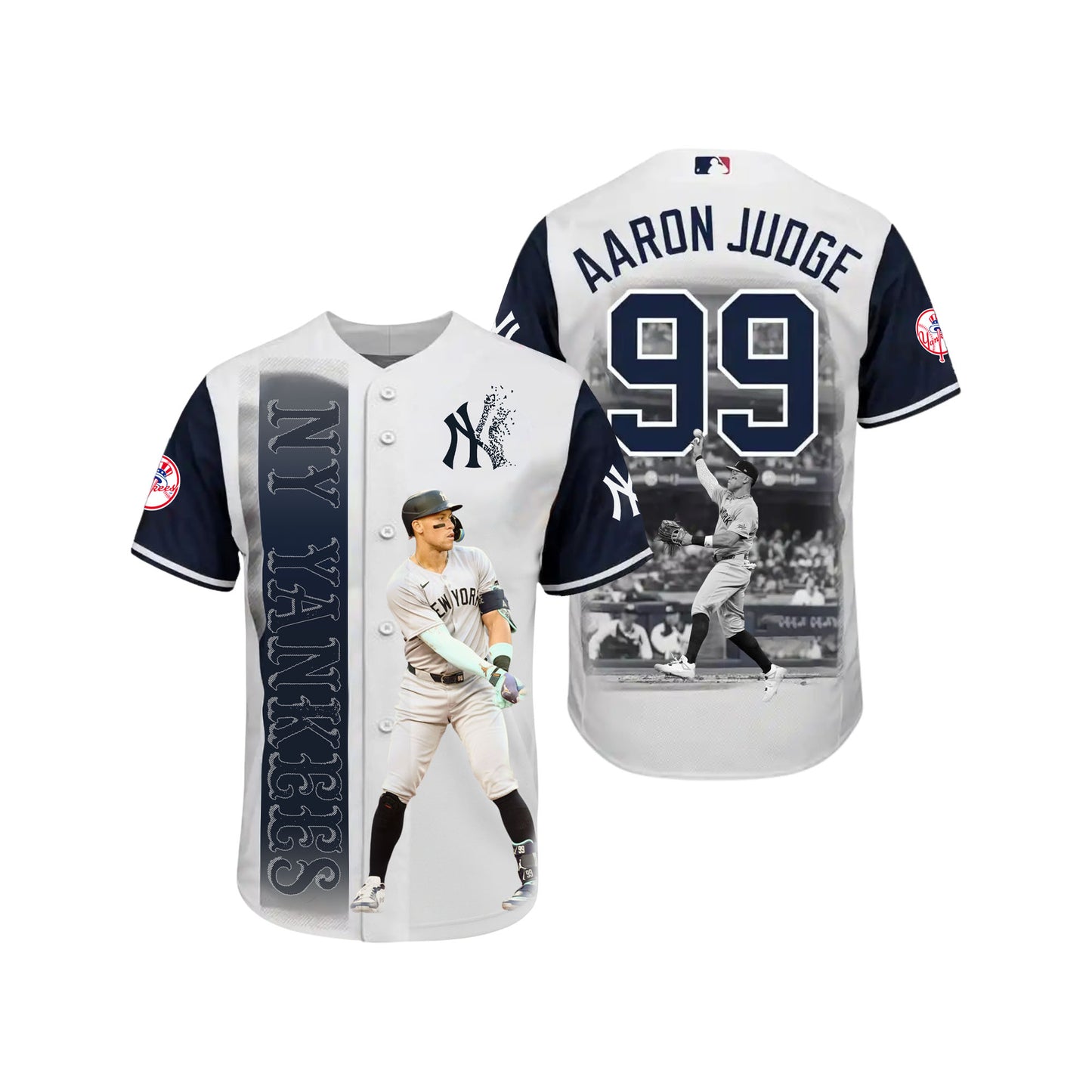 #99 Aaron Judge Yankees Baseball Team 2025 All Over Print Baseball Jersey