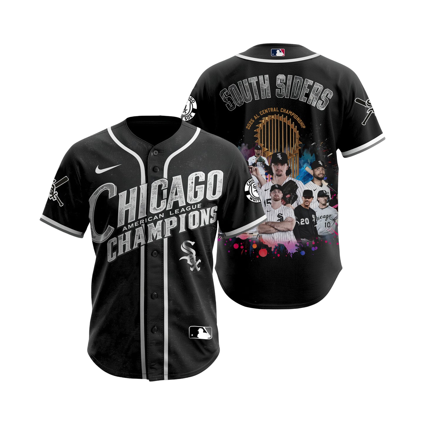 South Siders White Sox Baseball Chicago Team 2025 All Over Print Baseball Jersey