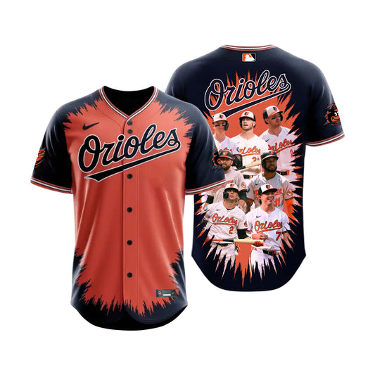 Baltimore Roster Orioles Baseball Team 2025 All Over Print Baseball Jersey
