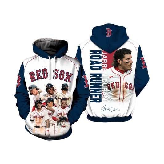 #16 Jarren Duran Boston Baseball Team 2025 All Over Print Hoodie