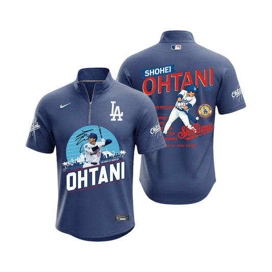 #17 Shohei Ohtani Hero Of The Game Dodgers Baseball Team 2025 All Over Print Quarter Zip Jersey