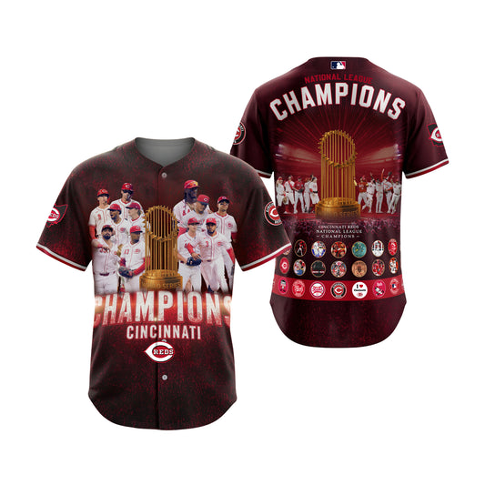 NL Reds Baseball Cincinnati Team 2025 All Over Print Baseball Jersey