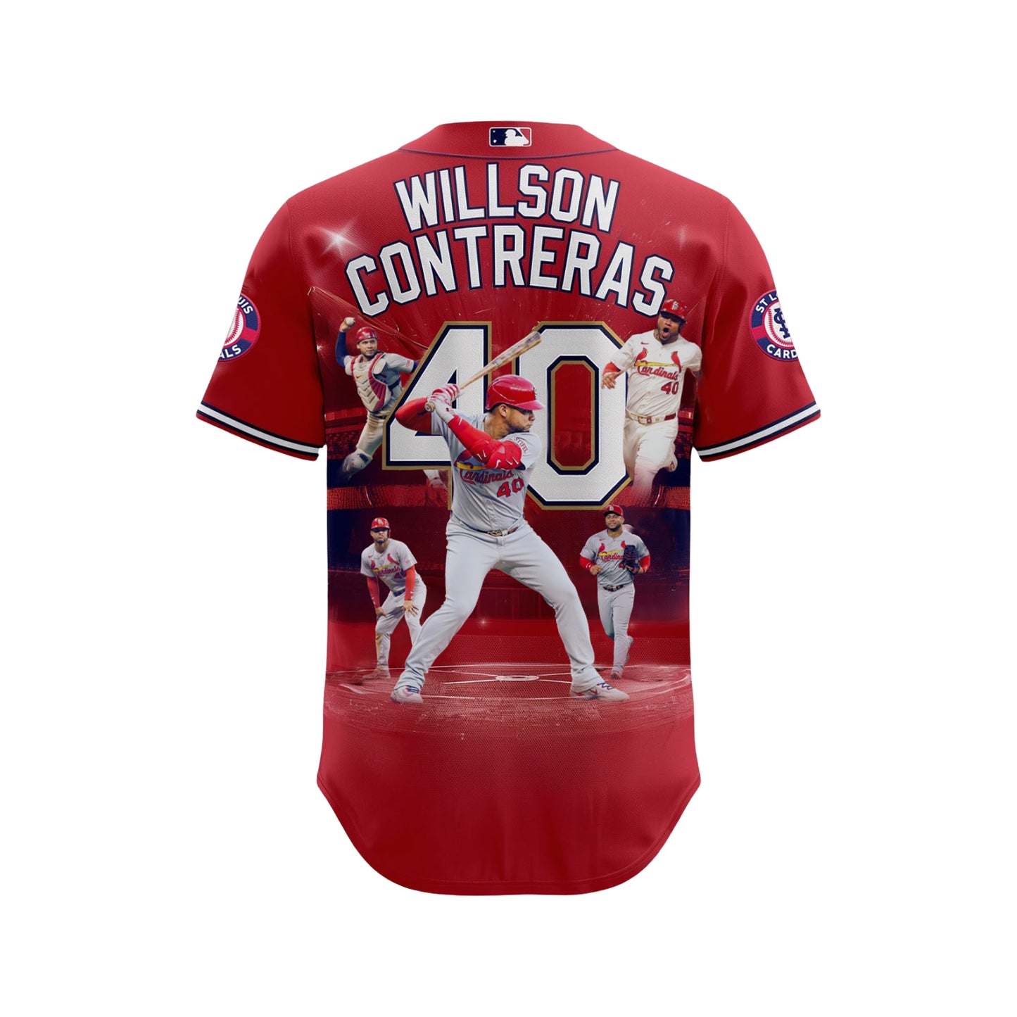 #40 Willson Contreras Cardinals Baseball St Louis Team 2025 All Over Print Baseball Jersey