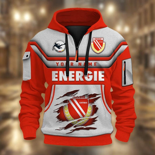 Energie Cottbus 3D Half-zip Hoodie