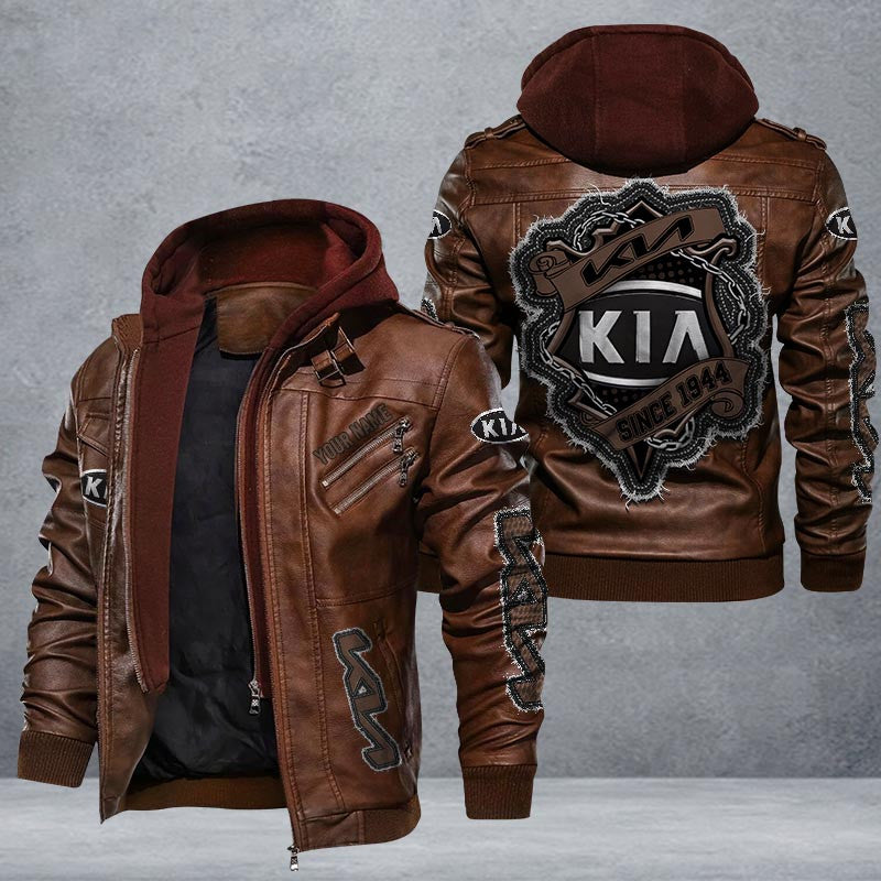Kia Leather Jacket Multicolor