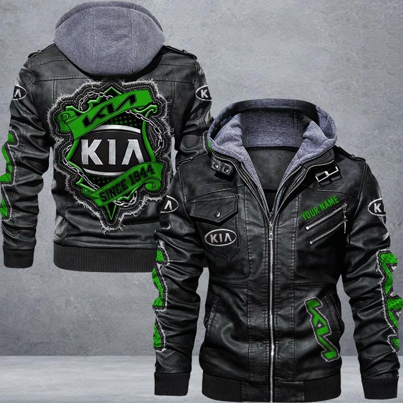 Kia Leather Jacket Multicolor