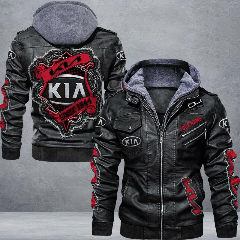 Kia Leather Jacket Multicolor