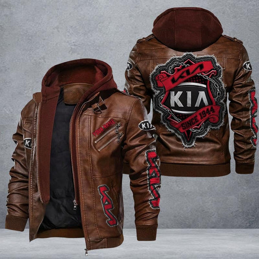 Kia Leather Jacket Multicolor