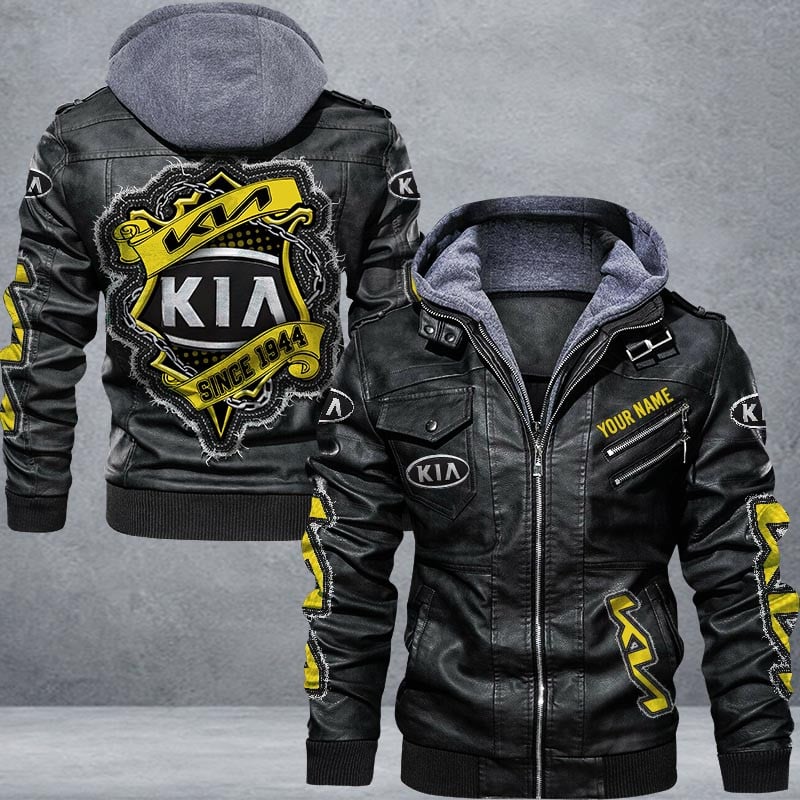 Kia Leather Jacket Multicolor