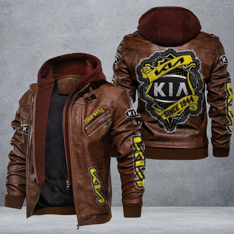 Kia Leather Jacket Multicolor