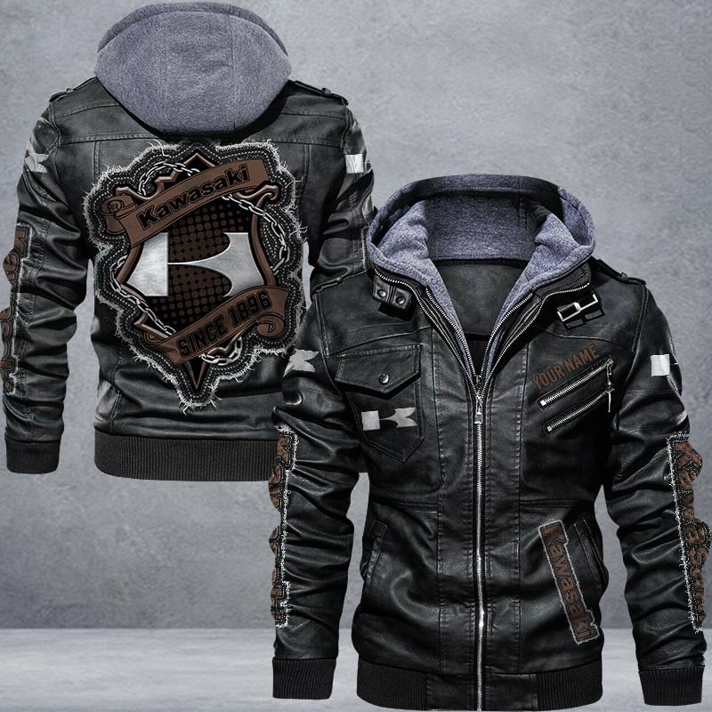 Kawasaki Leather Jacket Multicolor