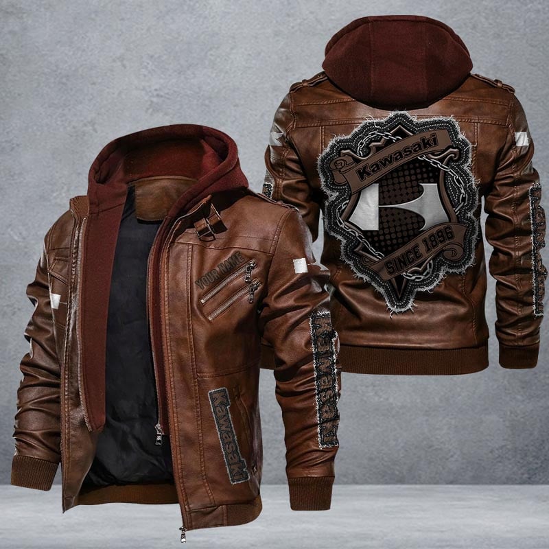 Kawasaki Leather Jacket Multicolor