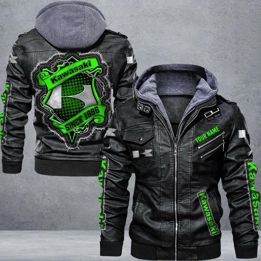 Kawasaki Leather Jacket Multicolor