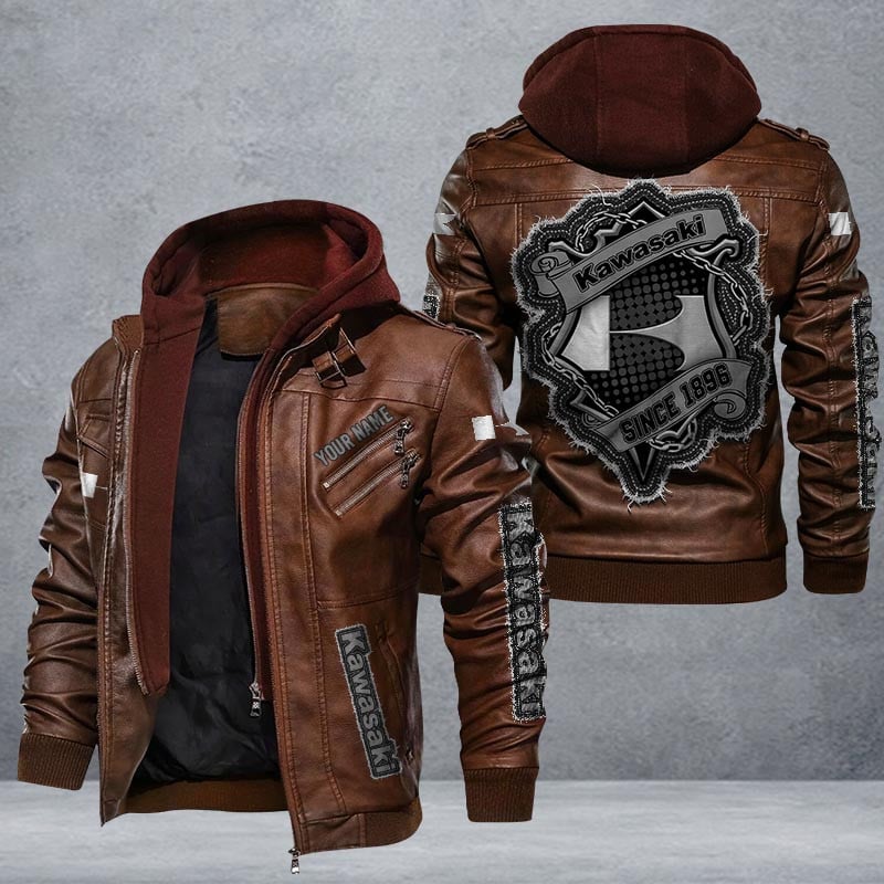 Kawasaki Leather Jacket Multicolor
