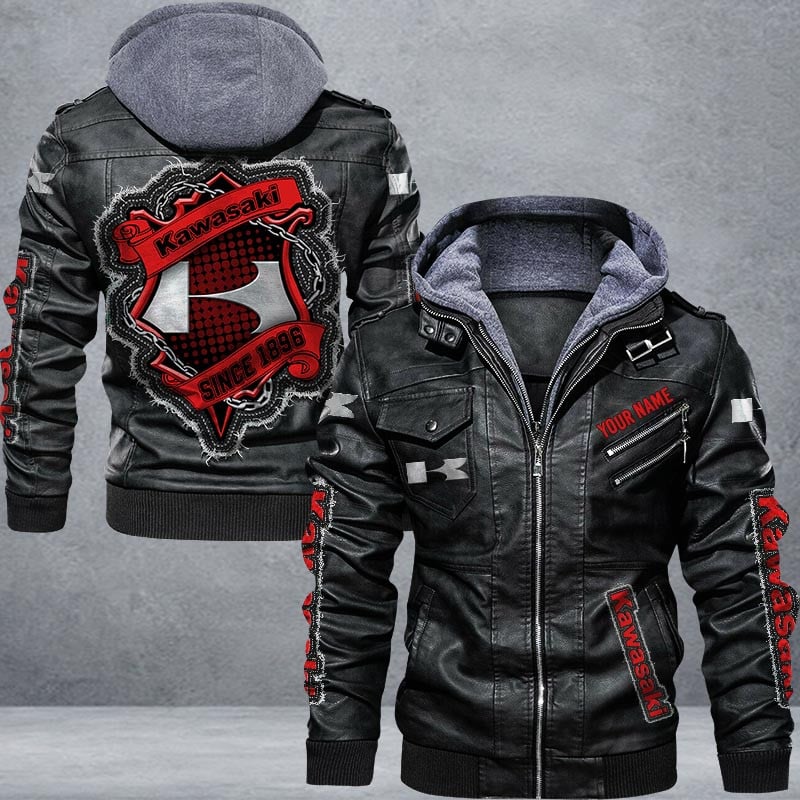 Kawasaki Leather Jacket Multicolor