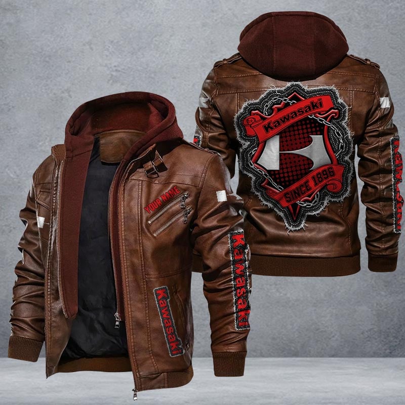 Kawasaki Leather Jacket Multicolor