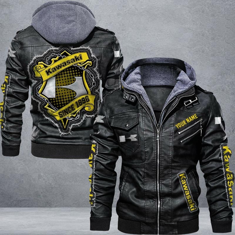 Kawasaki Leather Jacket Multicolor