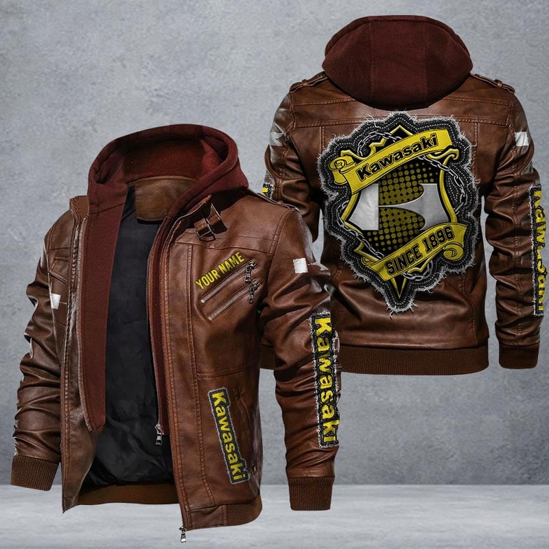 Kawasaki Leather Jacket Multicolor
