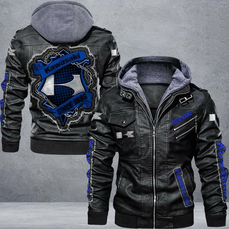 Kawasaki Leather Jacket Multicolor