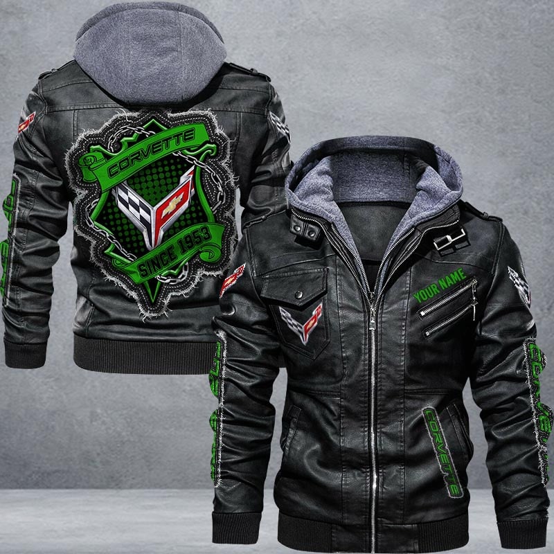 Chevrolet Corvette Leather Jacket Multicolor