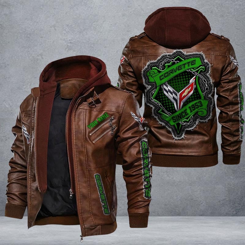 Chevrolet Corvette Leather Jacket Multicolor