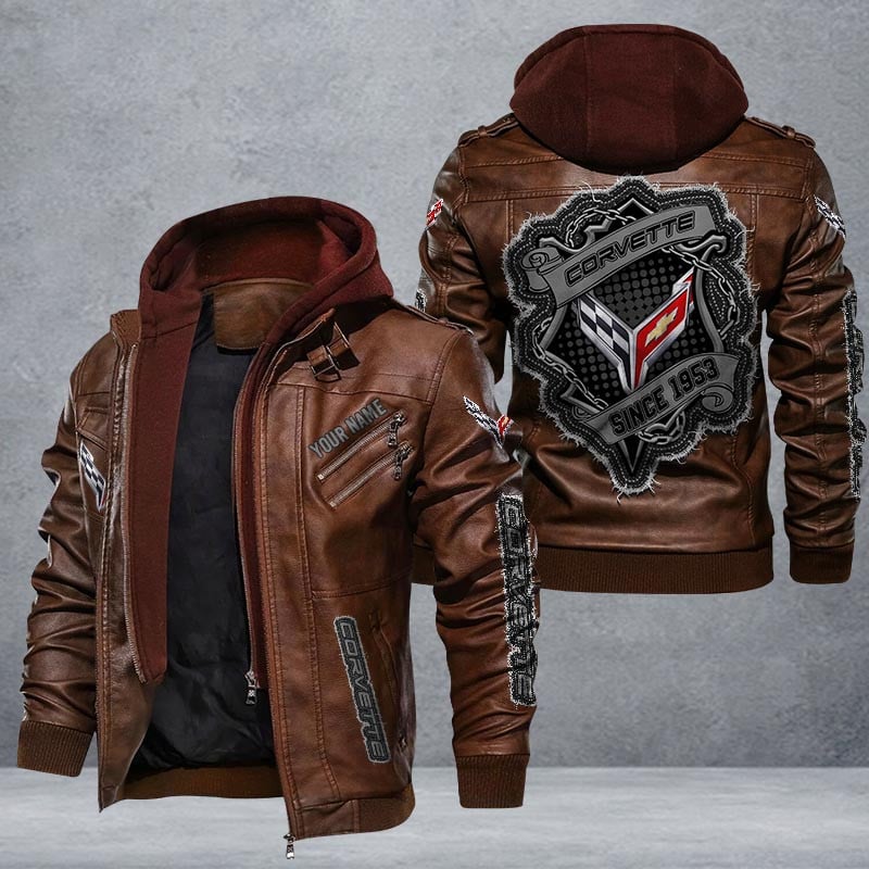 Chevrolet Corvette Leather Jacket Multicolor