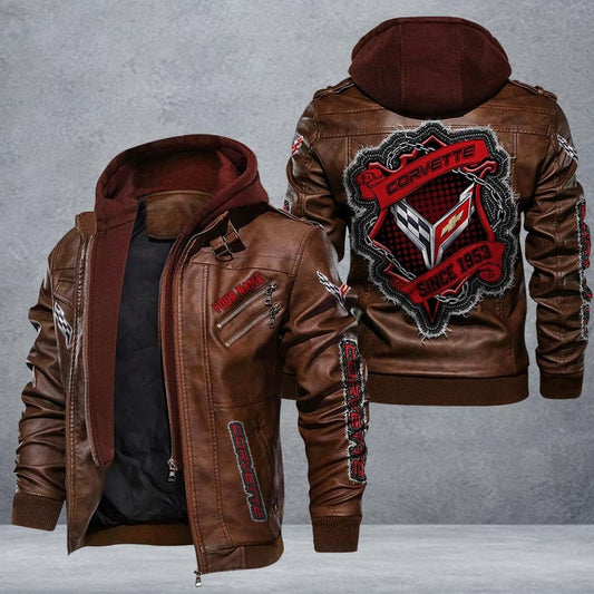 Chevrolet Corvette Leather Jacket Multicolor