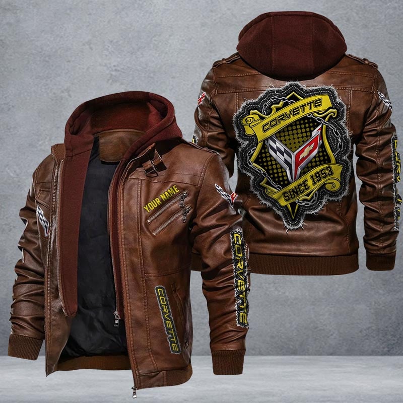 Chevrolet Corvette Leather Jacket Multicolor