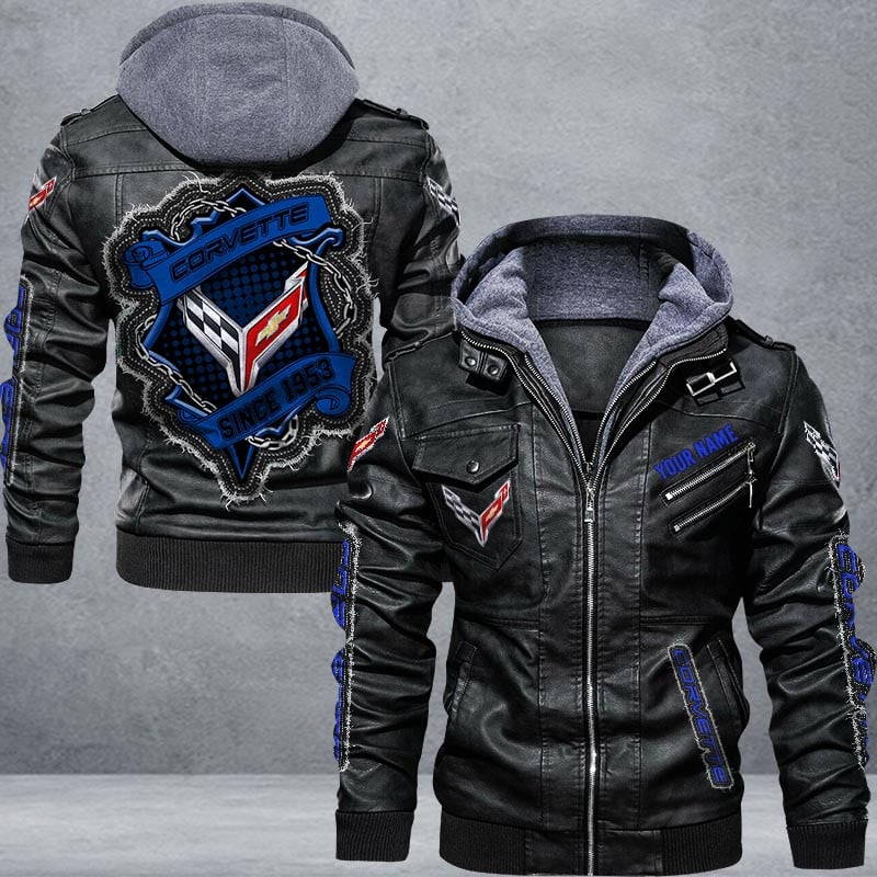 Chevrolet Corvette Leather Jacket Multicolor