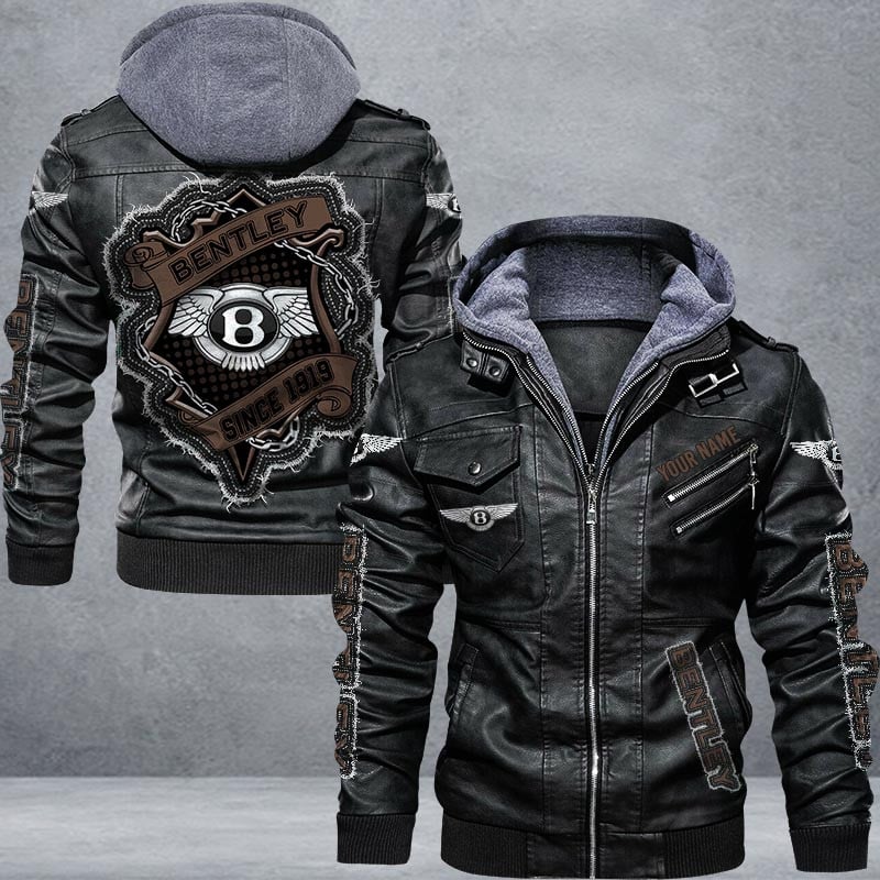 Bentley Leather Jacket Multicolor