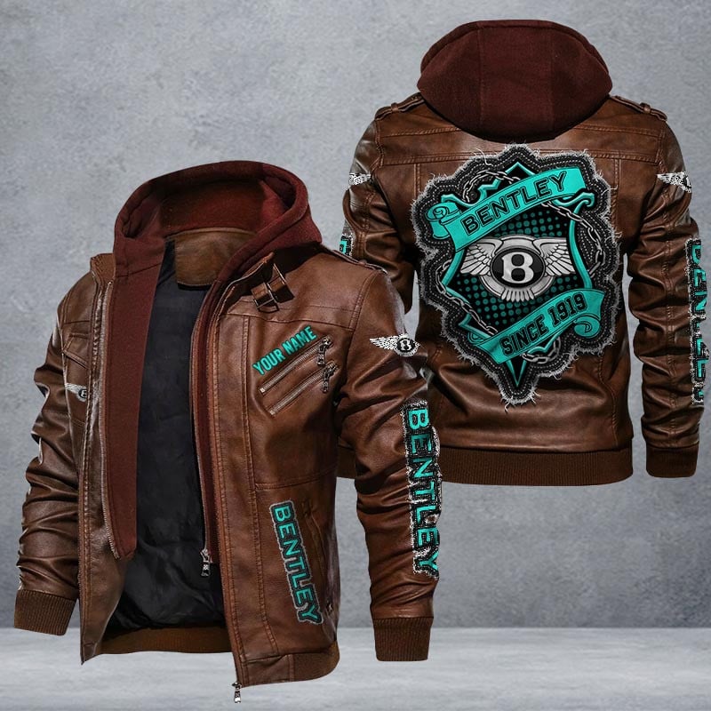 Bentley Leather Jacket Multicolor