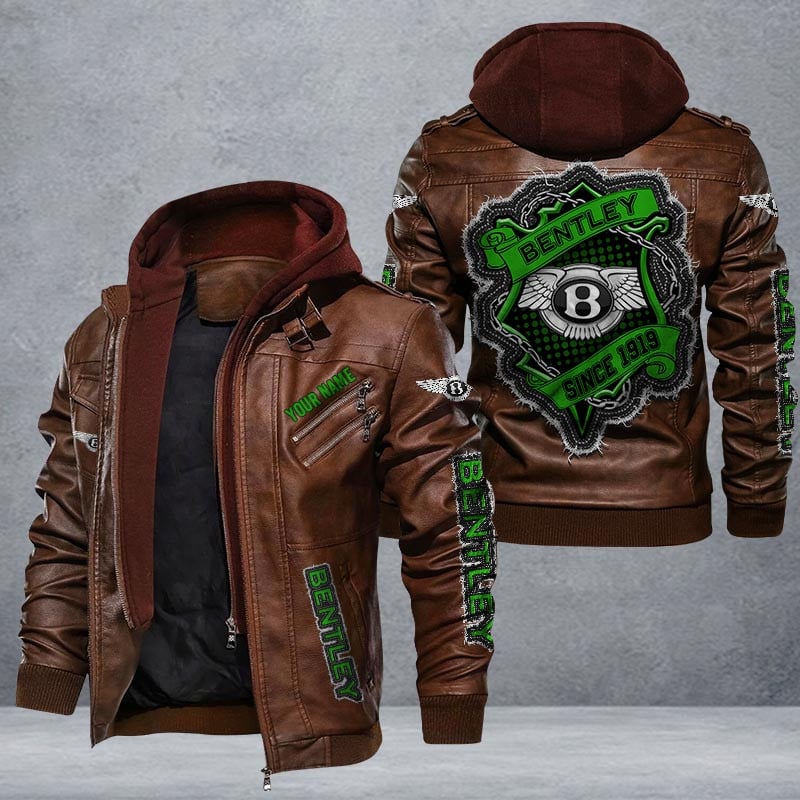 Bentley Leather Jacket Multicolor