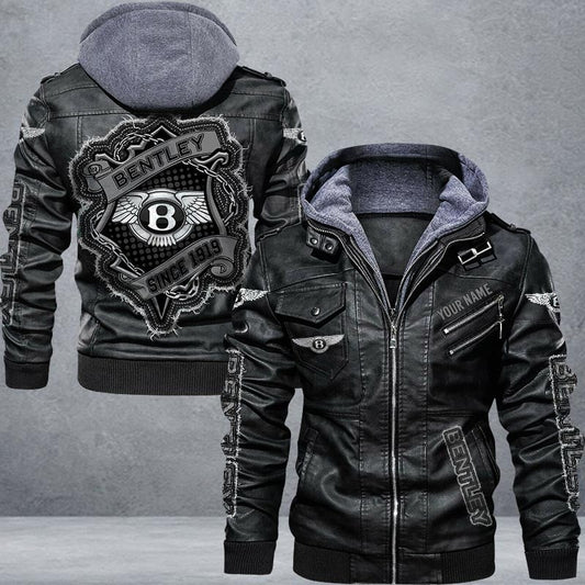 Bentley Leather Jacket Multicolor