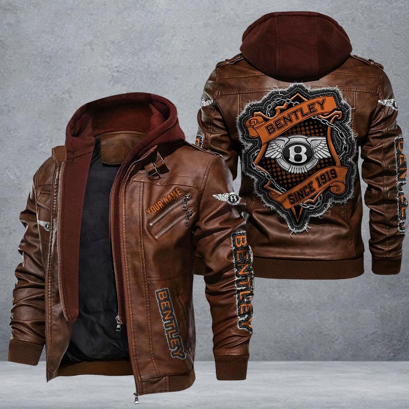 Bentley Leather Jacket Multicolor