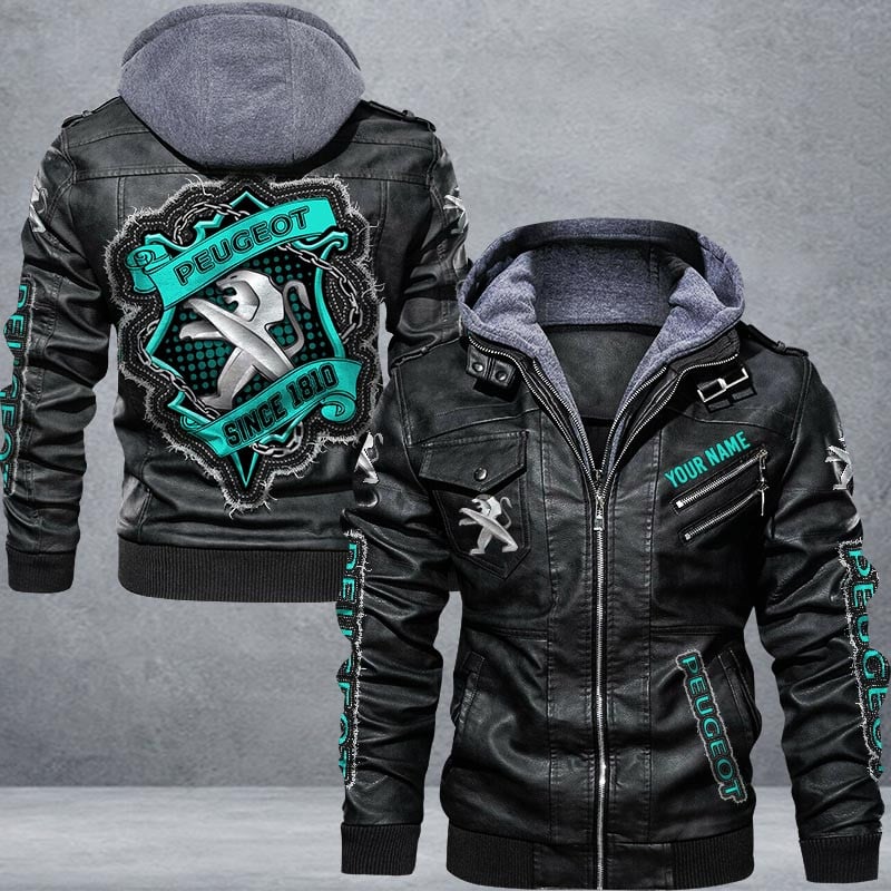 Peugeot Leather Jacket Multicolor