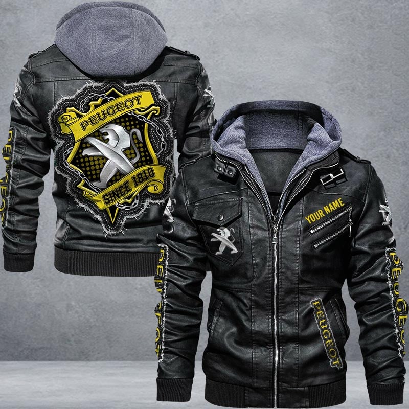 Peugeot Leather Jacket Multicolor