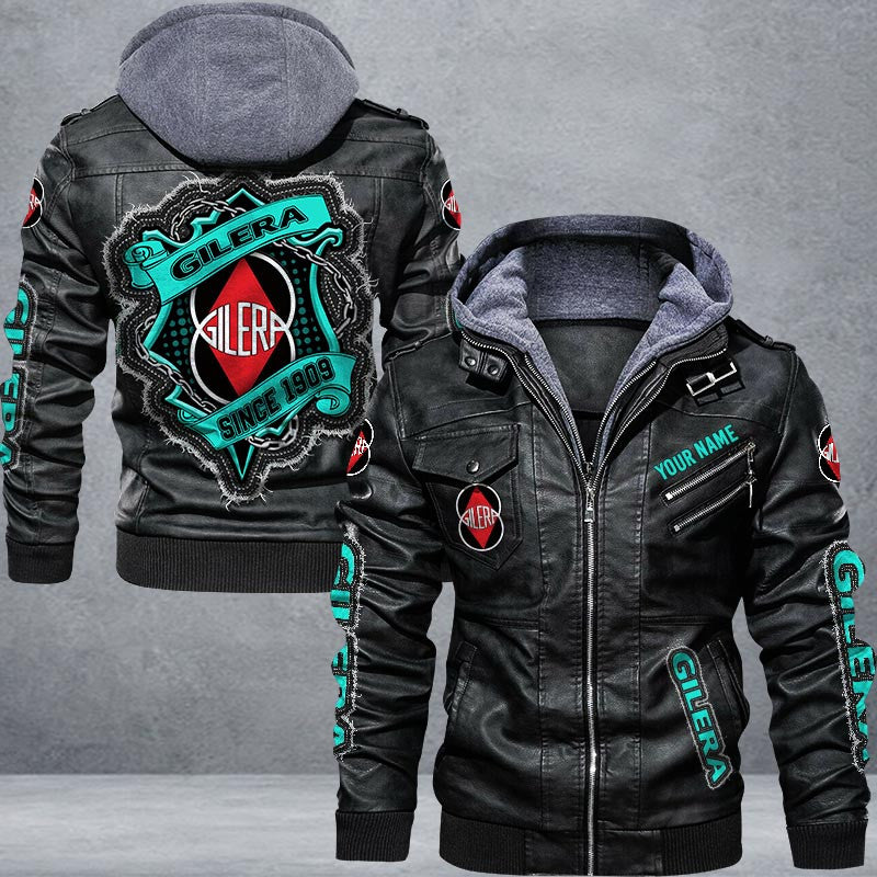 Gilera Leather Jacket Multicolor