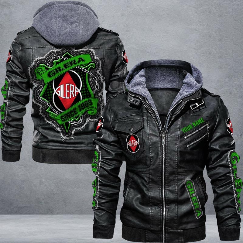 Gilera Leather Jacket Multicolor